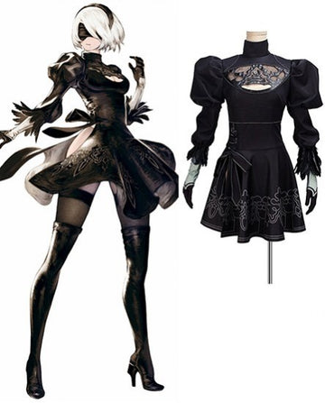 2B Cosplay Dress